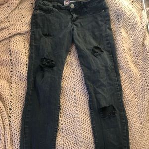 Vintage LEI black distressed jeans